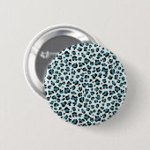 Leopard Print、Leopard Spots、Blue Leopard 缶バッジ (正面&裏面)
