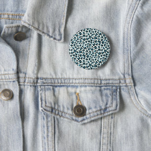 Leopard Print、Leopard Spots、Blue Leopard 缶バッジ