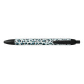 Leopard Print、Leopard Spots、Blue Leopard 黒ボールペン (裏面)