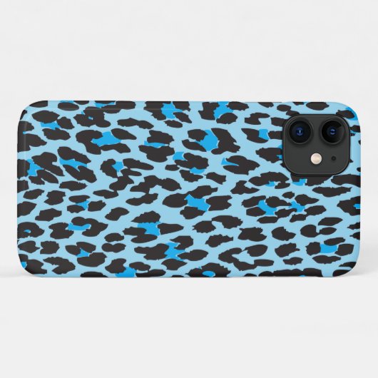 Leopard Print、Leopard Spots、Blue Leopard Case-Mate iPhoneケース (裏面(横))