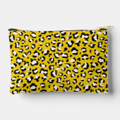 Leopard Print、Leopard Spots、Yellow Leopard アクセサリーポーチ (裏面)