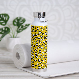 Leopard Print、Leopard Spots、Yellow Leopard ウォーターボトル