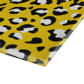 Leopard Print、Leopard Spots、Yellow Leopard カッティングボード (角)