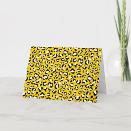 Leopard Print、Leopard Spots、Yellow Leopard カード