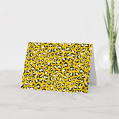 Leopard Print、Leopard Spots、Yellow Leopard カード (正面)
