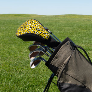 Leopard Print、Leopard Spots、Yellow Leopard ゴルフヘッドカバー
