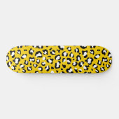 Leopard Print、Leopard Spots、Yellow Leopard スケートボード (横)