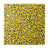 Leopard Print、Leopard Spots、Yellow Leopard タイル (正面)
