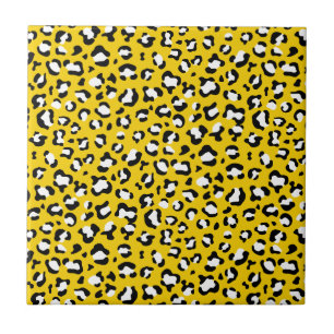 Leopard Print、Leopard Spots、Yellow Leopard タイル