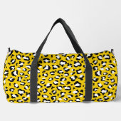 Leopard Print、Leopard Spots、Yellow Leopard ダッフルバッグ (正面)