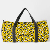 Leopard Print、Leopard Spots、Yellow Leopard ダッフルバッグ (裏面)