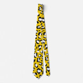 Leopard Print、Leopard Spots、Yellow Leopard ネクタイ (正面)