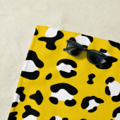 Leopard Print、Leopard Spots、Yellow Leopard ビーチタオル (インサイチュ)