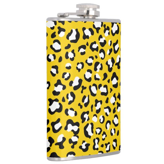 Leopard Print、Leopard Spots、Yellow Leopard フラスク (右)