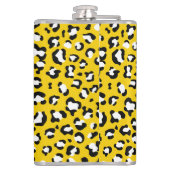Leopard Print、Leopard Spots、Yellow Leopard フラスク (裏面)
