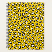 Leopard Print、Leopard Spots、Yellow Leopard プランナー手帳 (正面)