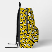 Leopard Print、Leopard Spots、Yellow Leopard プリントバックパック (左)
