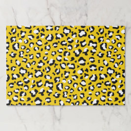 Leopard Print、Leopard Spots、Yellow Leopard ペーパーパッド