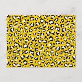 Leopard Print、Leopard Spots、Yellow Leopard ポストカード (正面)