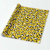 Leopard Print、Leopard Spots、Yellow Leopard ラッピングペーパー (アンロールド)