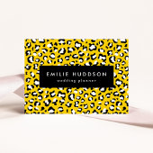 Leopard Print、Leopard Spots、Yellow Leopard 名刺