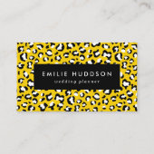Leopard Print、Leopard Spots、Yellow Leopard 名刺 (正面)