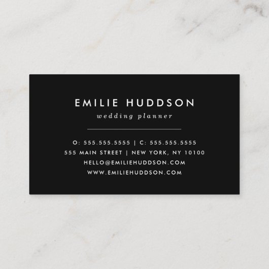 Leopard Print、Leopard Spots、Yellow Leopard 名刺 (裏面)