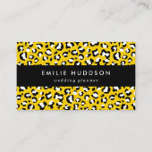 Leopard Print、Leopard Spots、Yellow Leopard 名刺 (正面)