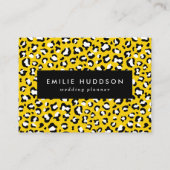 Leopard Print、Leopard Spots、Yellow Leopard 名刺 (正面)