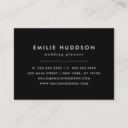 Leopard Print、Leopard Spots、Yellow Leopard 名刺 (裏面)