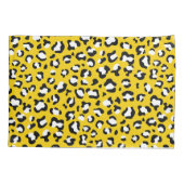 Leopard Print、Leopard Spots、Yellow Leopard 枕カバー (裏面)