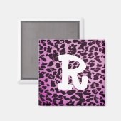 Leopard Print Letter Magnet マグネット (正面/裏面)