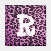 Leopard Print Letter Magnet マグネット (正面)