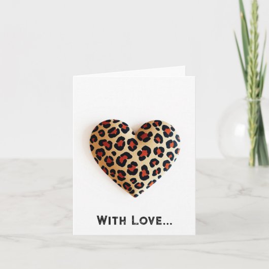 Leopard Print Love シーズンカード (正面)