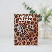 Leopard Print Love ポストカード (スタンド正面)