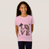 Leopard Print Love & Coquette Tシャツ (正面フル)
