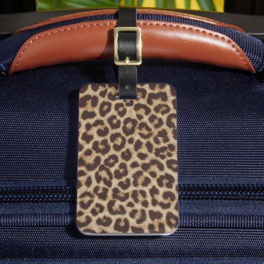 Leopard Print Luggage Tag ラゲッジタグ (正面インサイチュ2)