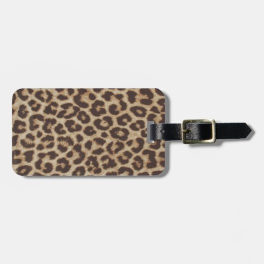 Leopard Print Luggage Tag ラゲッジタグ (正面横)