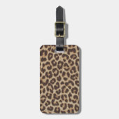 Leopard Print Luggage Tag ラゲッジタグ (正面縦)