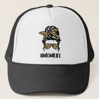 Leopard Print Mom Life キャップ