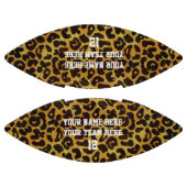 Leopard Print Nameパーソナライズされた Team Number Sports アメリカンフットボール (パネル)
