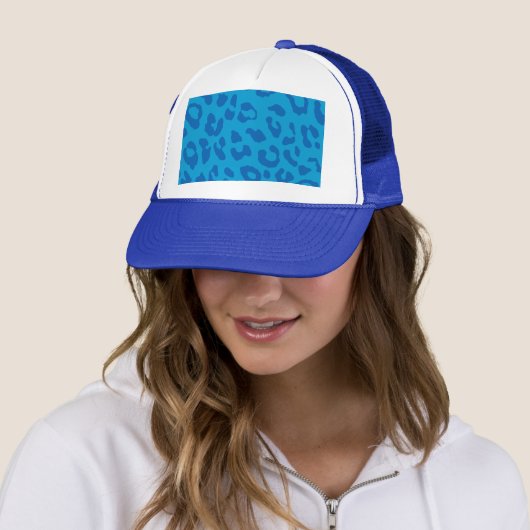Leopard Print Pale Blues キャップ (インサイチュ)