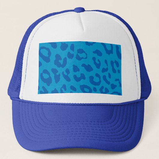 Leopard Print Pale Blues キャップ (正面)