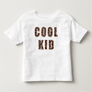 Leopard Print Pattern カッコいい Kid Matching トドラーTシャツ