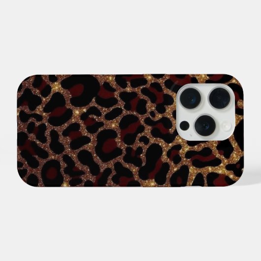 Leopard Print Phone Case iPhoneケース (裏面横)