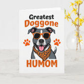 Leopard Print Puppy Love Card カード (黄色い花)