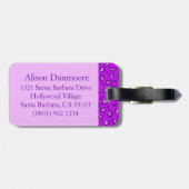 Leopard print purple monogramラゲージタグ ラゲッジタグ (裏面横)