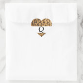 Leopard Print Qモノグラムイニシャル商品 ハートシール (バッグ)