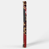 leopard print  samsung galaxyケース (右側面)