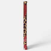 leopard print  samsung galaxyケース (左側面)